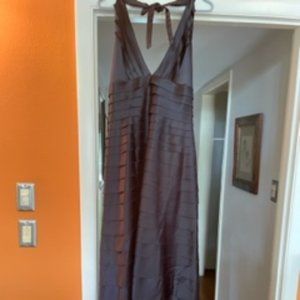 BCBGMaxAzria Maxi Halter Evening Gown